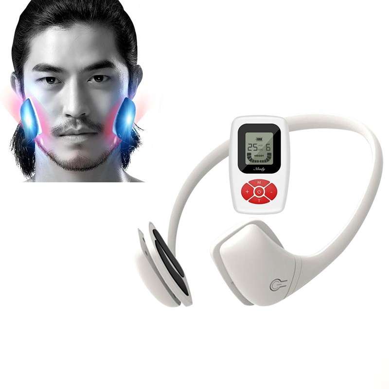 Micro-Current Facial Massager Smart Lazy Face-Lifting Device EMS Beauty Device(Black)