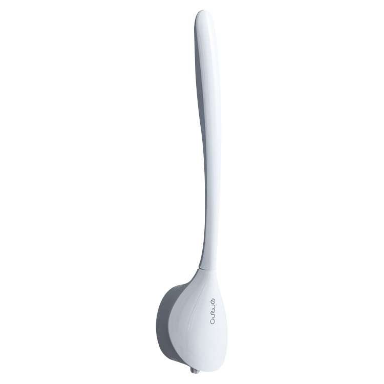 Toilet Brush Household Toilet Dead Corner Silicone Brush Wall-Mounted Cleaning Kit(Grey)