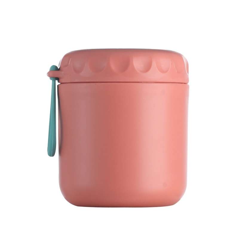 Stainless Steel Soup Cup Soup Pot Lunch Box Portable Thermos Cup(Red)