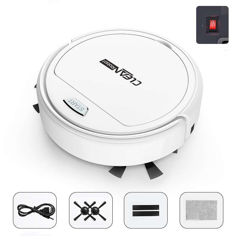 Household Intelligent Automatic Sweeping Robot, Specification:Upgrade Four Motors(Black)