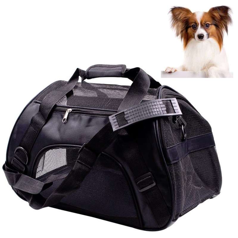 Portable Pet Backpack Dog Go Out Messenger Folding Bag Pet Supplies, Specification: Medium(Green)