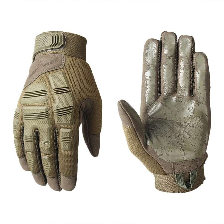 B33 Outdoor Mountaineering Riding Anti-Skid Protective Motorcycle Gloves, Size: L(Brown)