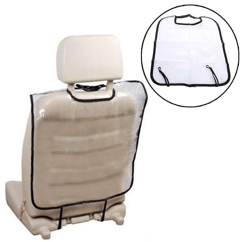 2 PCS Car Seat Back Cover Protector for Kids Kick Mat Car Seat Covers Automobile Kicking Mat(Transpa