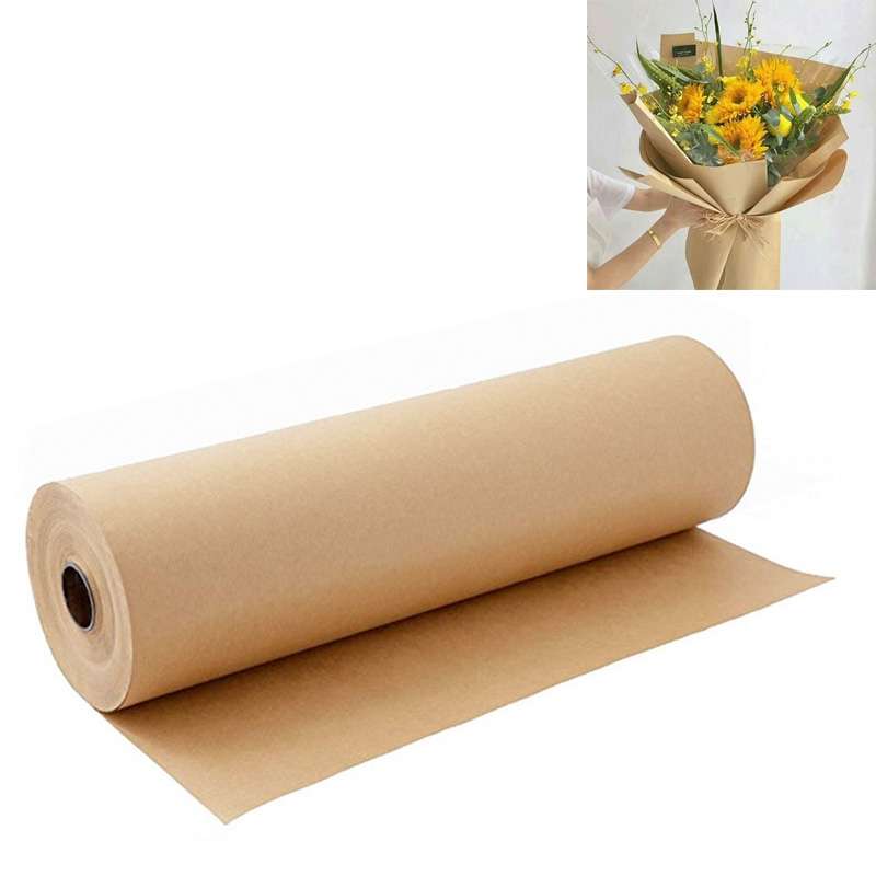 Kraft Paper Roll Gift Flower Packaging Decoration, Size: 0.3 x 30 m(White)