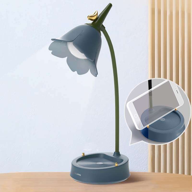 GIVELONG Forest Bird LED Touch Usb Table Lamp With Mobile Phone Holder Bedroom Bedside Night Light(G