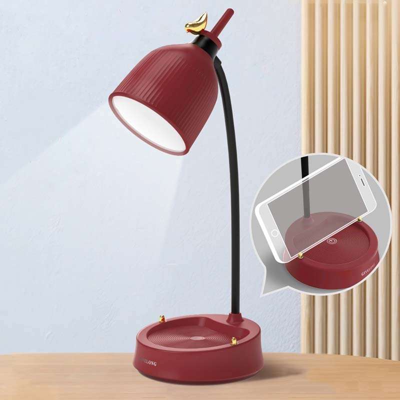 GIVELONG Forest Bird LED Touch Usb Table Lamp With Mobile Phone Holder Bedroom Bedside Night Light(G