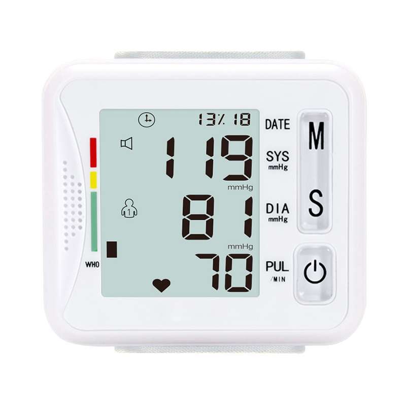 KWL-W01 Home Automatic Smart Wrist Electronic Sphygmomanometer, Style: English With Voice(White)