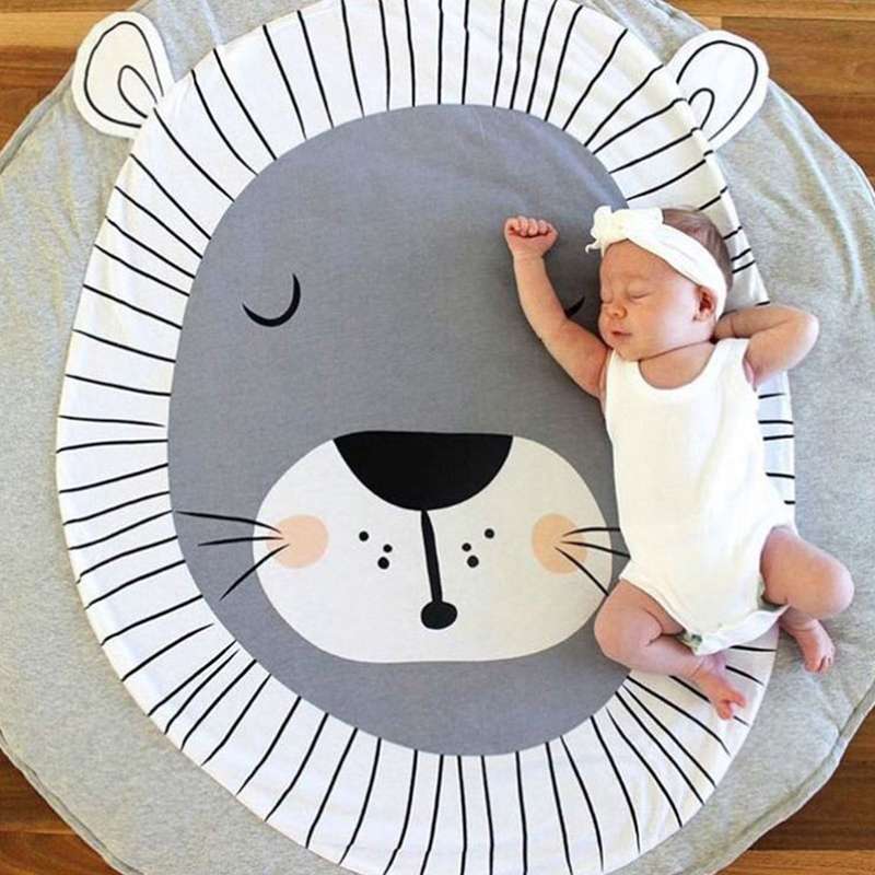 Baby Infant Play Mats Kids Crawling Carpet Floor Rug Baby Bedding Rabbit Blanket Cotton Game Pad Chi