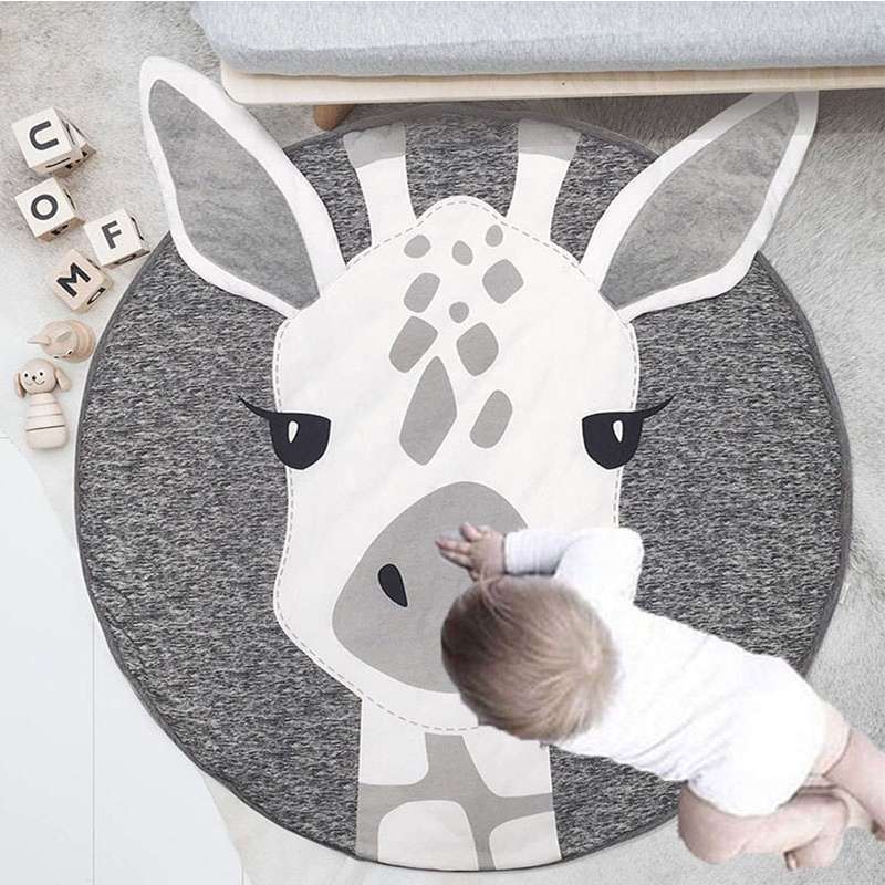 Baby Infant Play Mats Kids Crawling Carpet Floor Rug Baby Bedding Rabbit Blanket Cotton Game Pad Chi