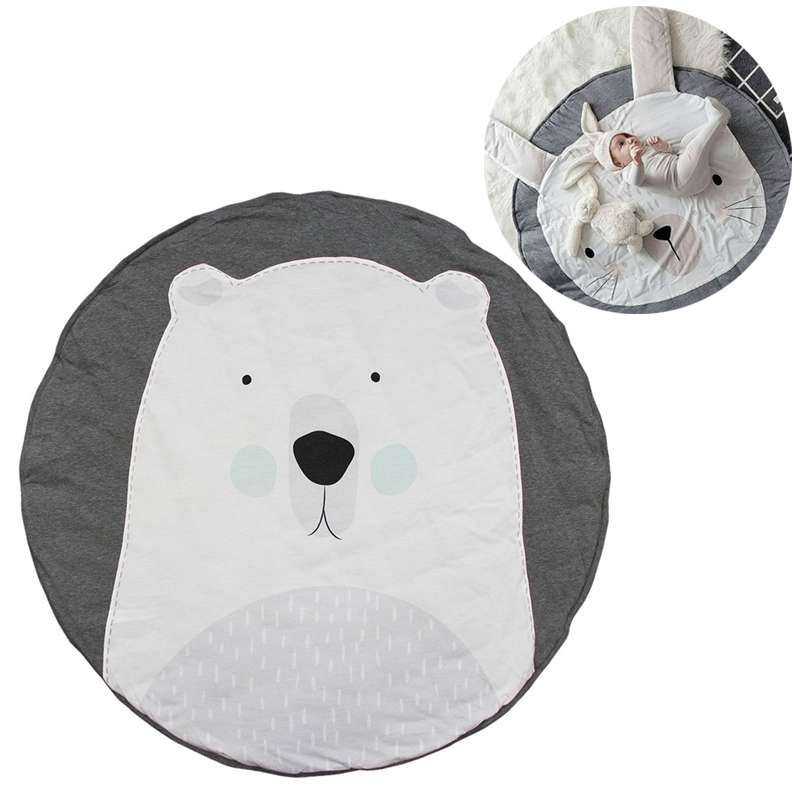 Baby Infant Play Mats Kids Crawling Carpet Floor Rug Baby Bedding Rabbit Blanket Cotton Game Pad Chi