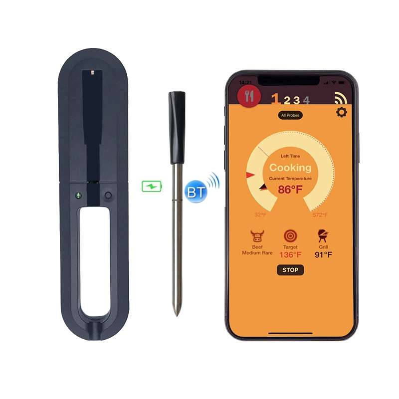 TY530 BBQ Probe Wireless Bluetooth Thermometer Mobile Phone APP Kitchen Food Barbecue Oven Thermomet