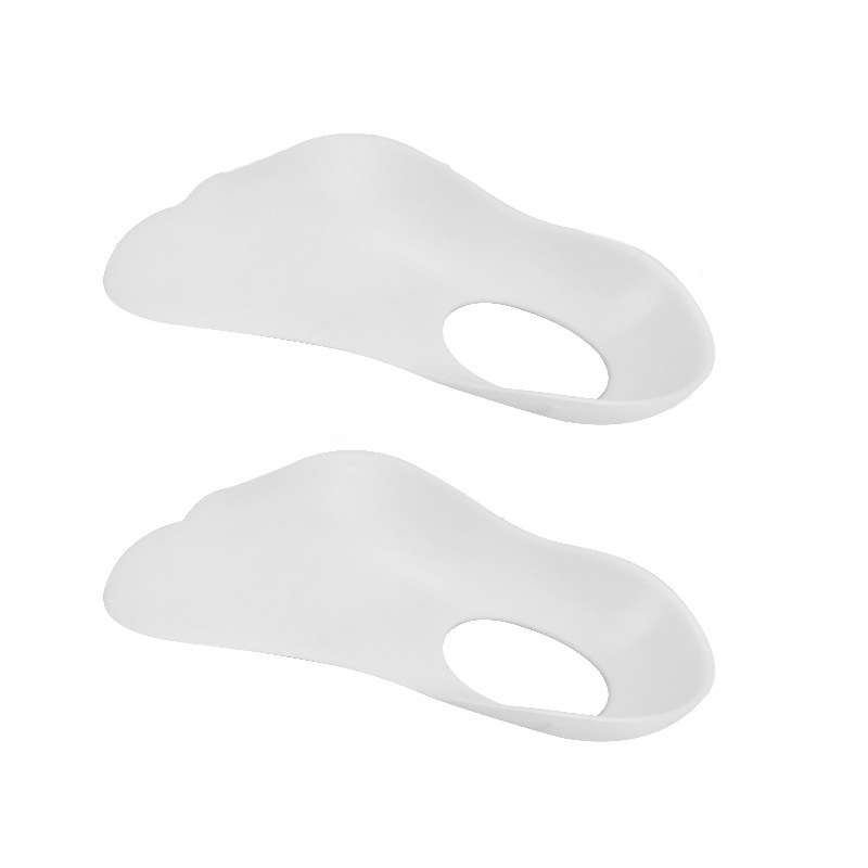 Flat Foot Orthopedic Insole Arch Collapse Support Pad Adult And Child Foot Valgus Orthosis L (White)