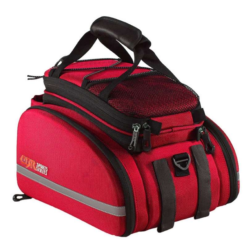 CBR Bike Hard Shell Shelf Bag Travel Bag Bicycle Hard Shell Shoulder Bag(Black)