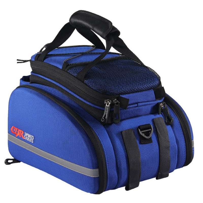CBR Bike Hard Shell Shelf Bag Travel Bag Bicycle Hard Shell Shoulder Bag(Black)