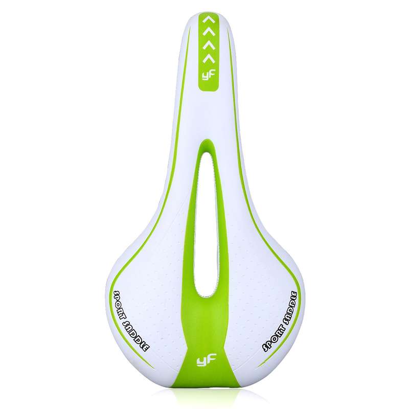 YAFEE YF-1018 Mountain Bike Saddle Bicycle Riding Saddle Bicycle Saddle(White Red)