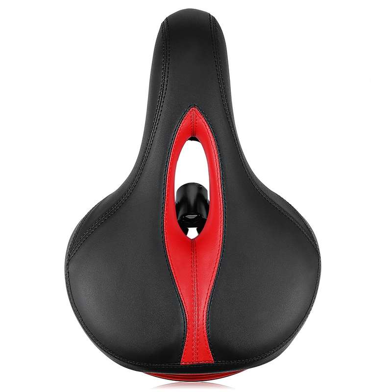 Bicycle Cushion With Lamp Bicycle Saddle Mountain Bike Saddle(Black)