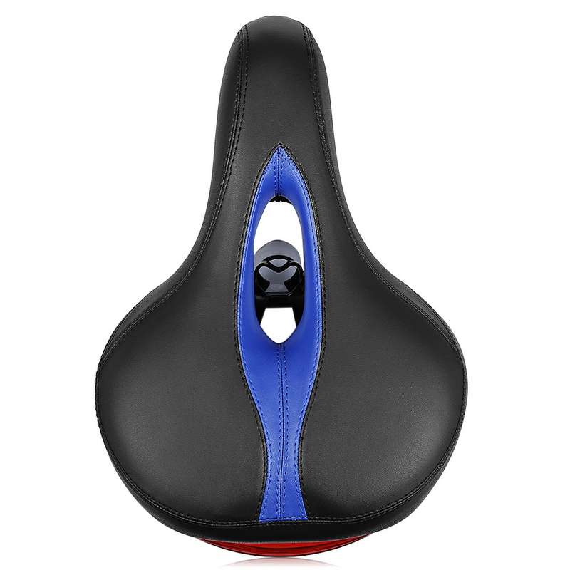 Bicycle Cushion With Lamp Bicycle Saddle Mountain Bike Saddle(Black)