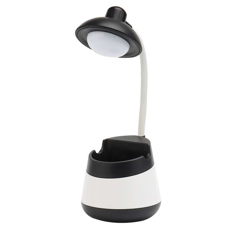 USB Charging LED Desk Light Eye Protection Lamp with Pen Holder and Phone Holder(CS276-3 Green)