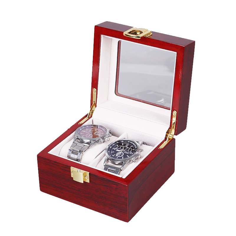 Wooden Baking Paint Watch Box Jewelry Storage Display Box(20-bit Paint)