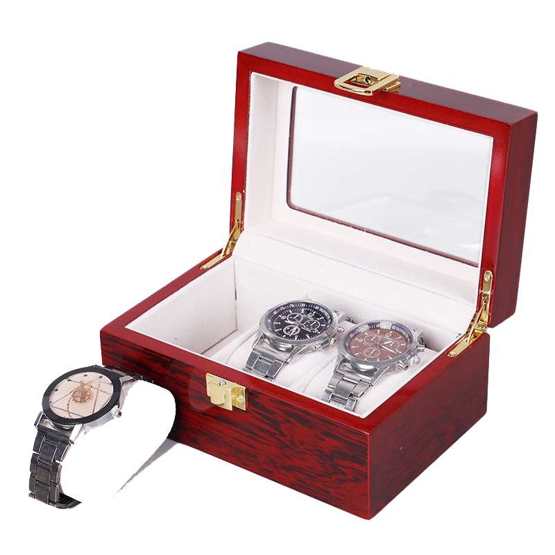 Wooden Baking Paint Watch Box Jewelry Storage Display Box(20-bit Paint)