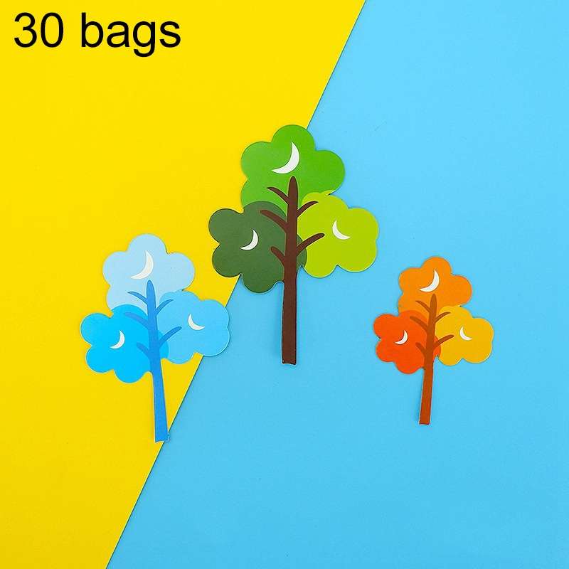 30 Bags Forest Tree Cake Insert Card Flag Insert Baking Decoration Birthday Cake Card Insert Cake De