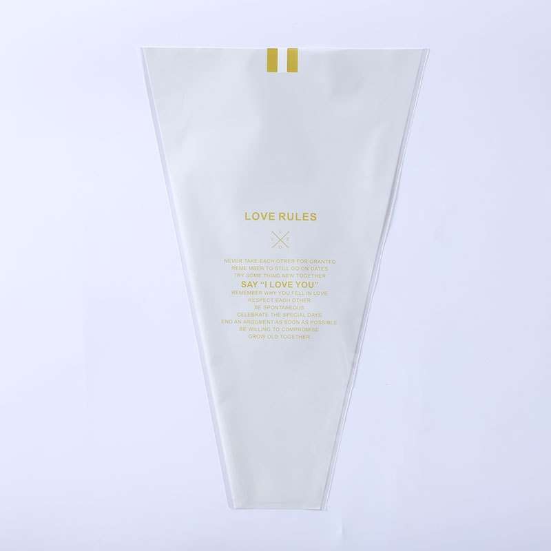 Flower Packaging Bag Trapezoid Bag Dried Flower Bag(Pink)