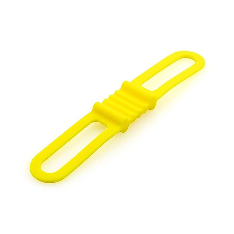 10 PCS High Elastic Silicone Straps Bicycle Fixed Strap Car Light Beam, Size: One Size(Black)