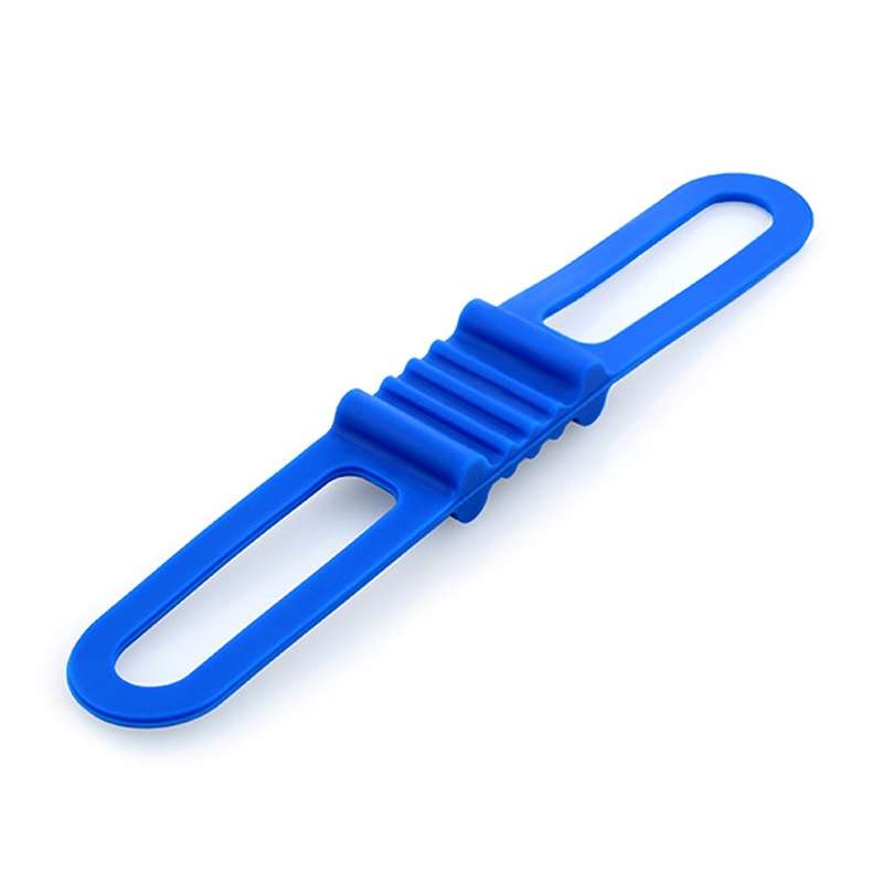 10 PCS High Elastic Silicone Straps Bicycle Fixed Strap Car Light Beam, Size: One Size(Black)