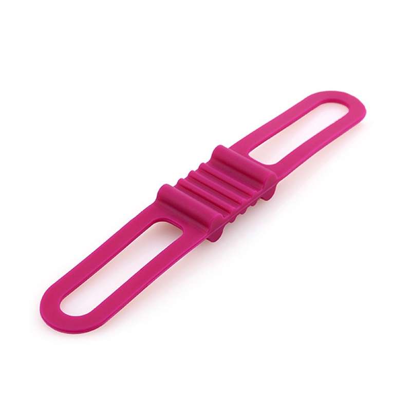 10 PCS High Elastic Silicone Straps Bicycle Fixed Strap Car Light Beam, Size: One Size(Black)