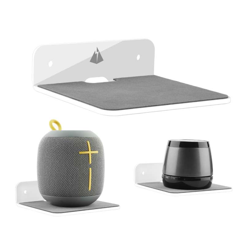 Bluetooth Speaker Wall Storage Bracket Bedside Speaker Phone Charging Bracket(Black)