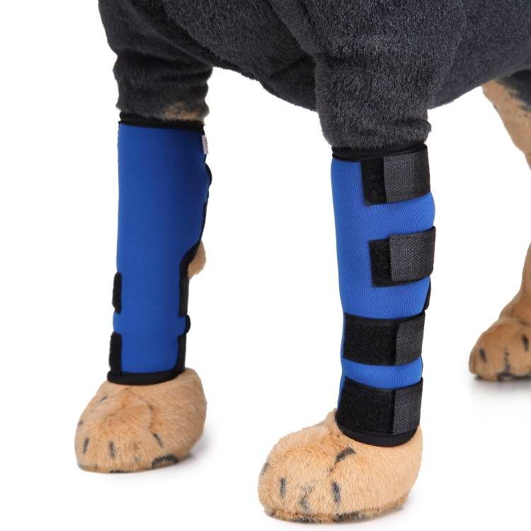 Pet Knee Pads Dog Leg Guards Pet Protective Gear Surgery Injury Sheath, Size: M(HJ11 Reflective Red)