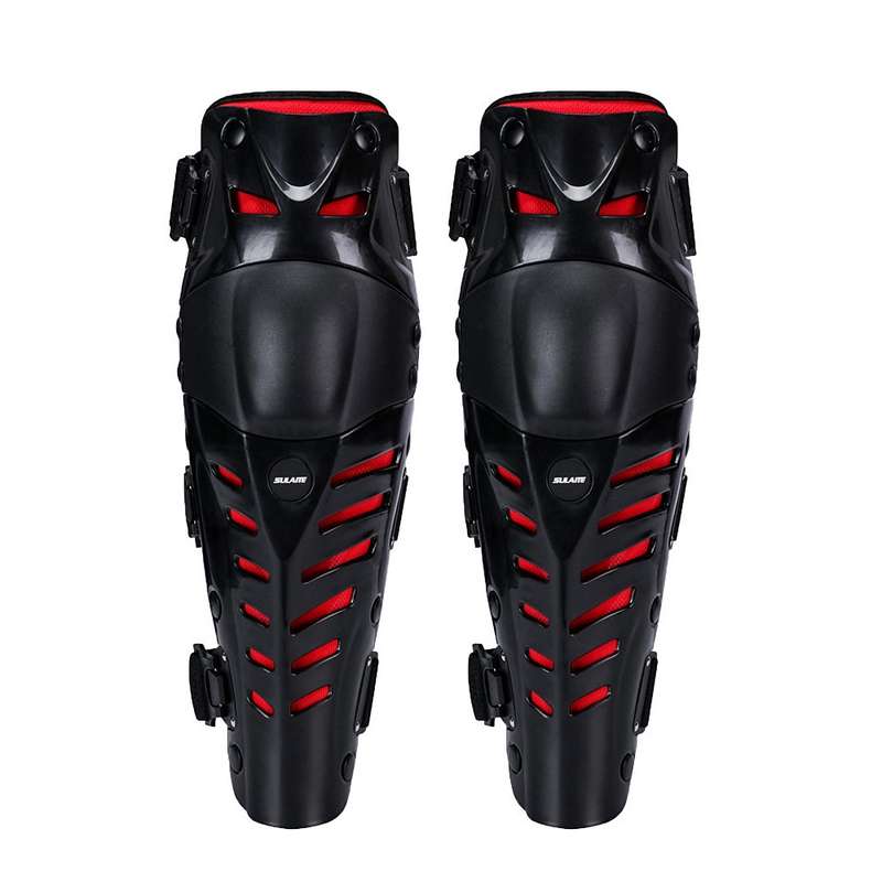 SULAITE Motorcycle Outdoor Riding Anti-Fall Protective Gear Knee Pads(Black)