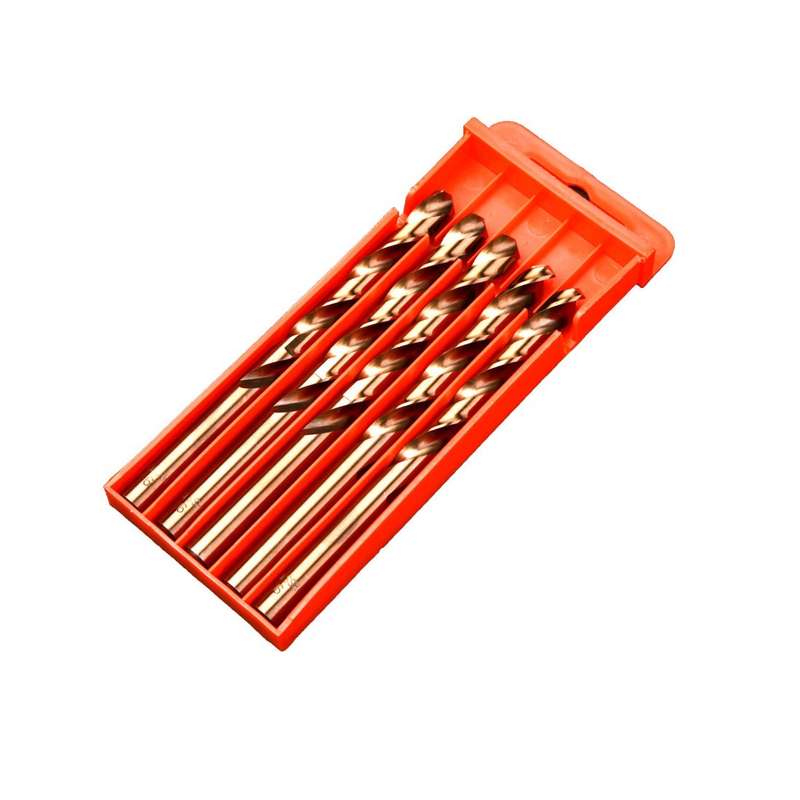 5pcs / Pack 10.0mm High Speed Steel M35 Cobalt-Containing Twist Drill Fully Ground Stainless Steel D
