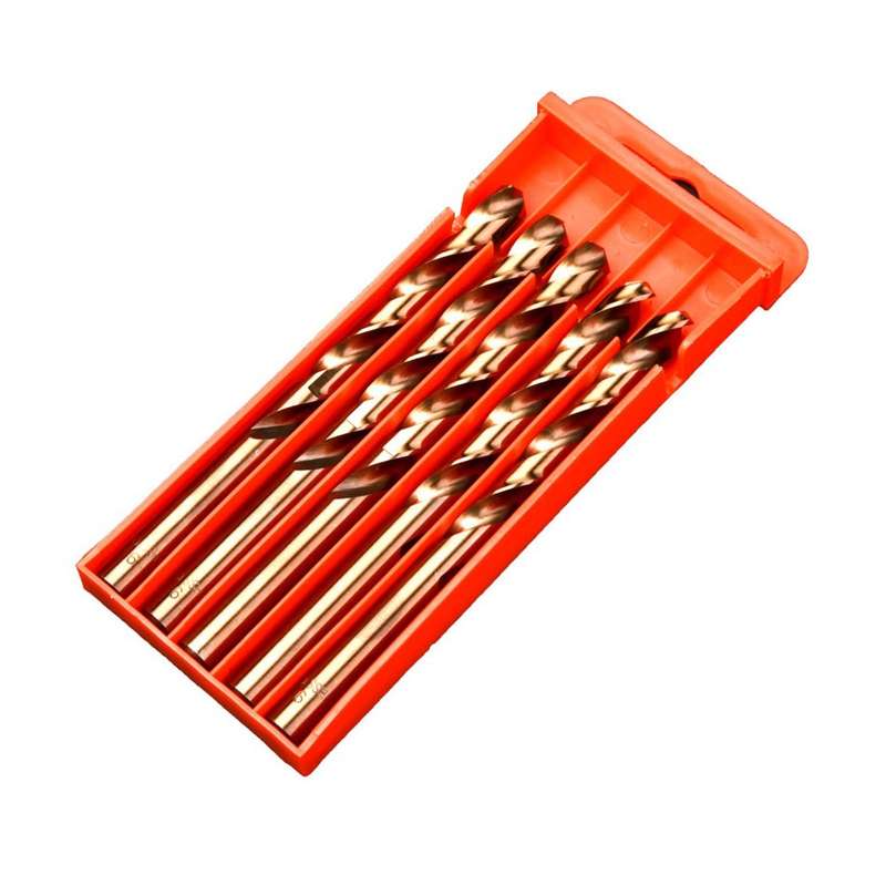 5pcs / Pack 11.5mm High Speed Steel M35 Cobalt-Containing Twist Drill Fully Ground Stainless Steel D