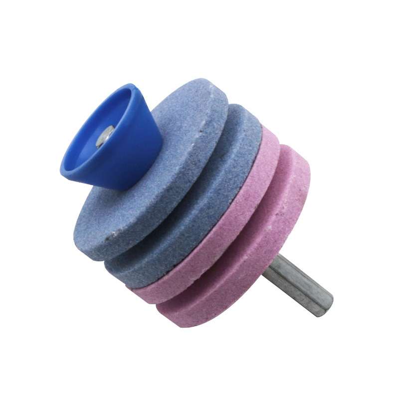 Lawn Mower Sharpener Grinding Wheel Sharpener Industrial Grinding Head, Specification: 4-layer Blue+