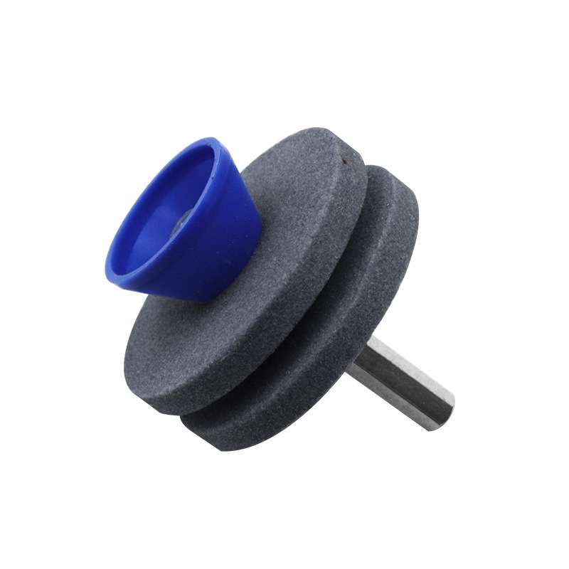 Lawn Mower Sharpener Grinding Wheel Sharpener Industrial Grinding Head, Specification: 2-layer Grey