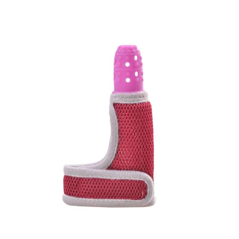 ZT001 Baby Silicone Molar Finger Cots Children Anti-Bite Hand Breathable Thumb Cots Teether Maternal