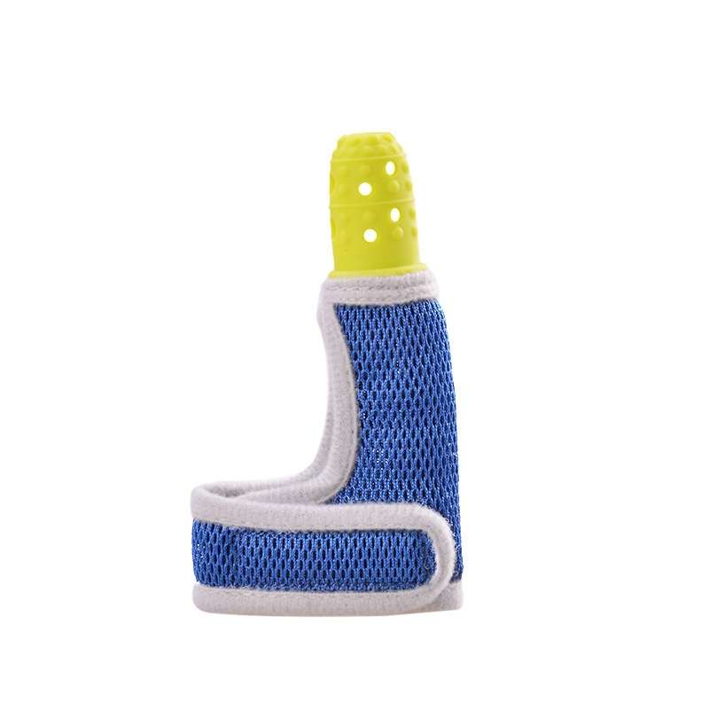 ZT001 Baby Silicone Molar Finger Cots Children Anti-Bite Hand Breathable Thumb Cots Teether Maternal