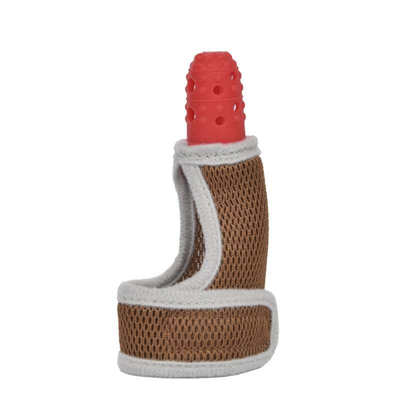ZT001 Baby Silicone Molar Finger Cots Children Anti-Bite Hand Breathable Thumb Cots Teether Maternal