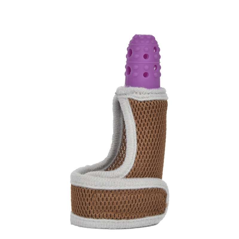 ZT001 Baby Silicone Molar Finger Cots Children Anti-Bite Hand Breathable Thumb Cots Teether Maternal