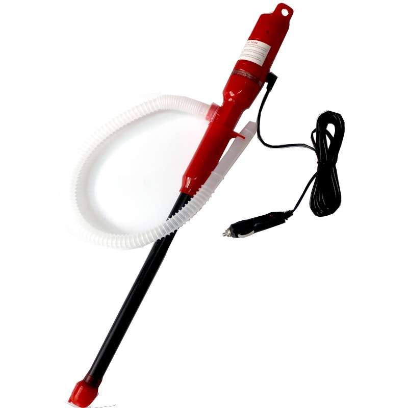 Vehicle-Mounted Electric Oil Pump Oil Pipe Fuel Pump Fish Tank Water Changer(12V Red)