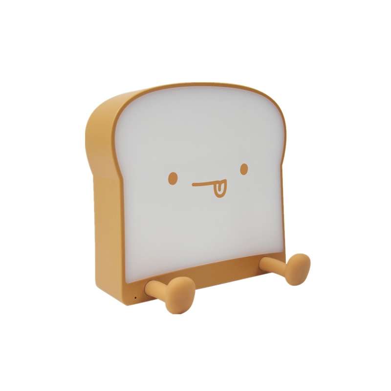 F-L-01 Toast Bread Night Light With Mobile Phone Holder Children Bedroom Timing Sleep Light(Playful)
