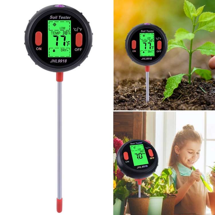 Five-In-One Soil Meter PH Humidity Temperature Photometry Detector PH Photometry Multifunctional Det