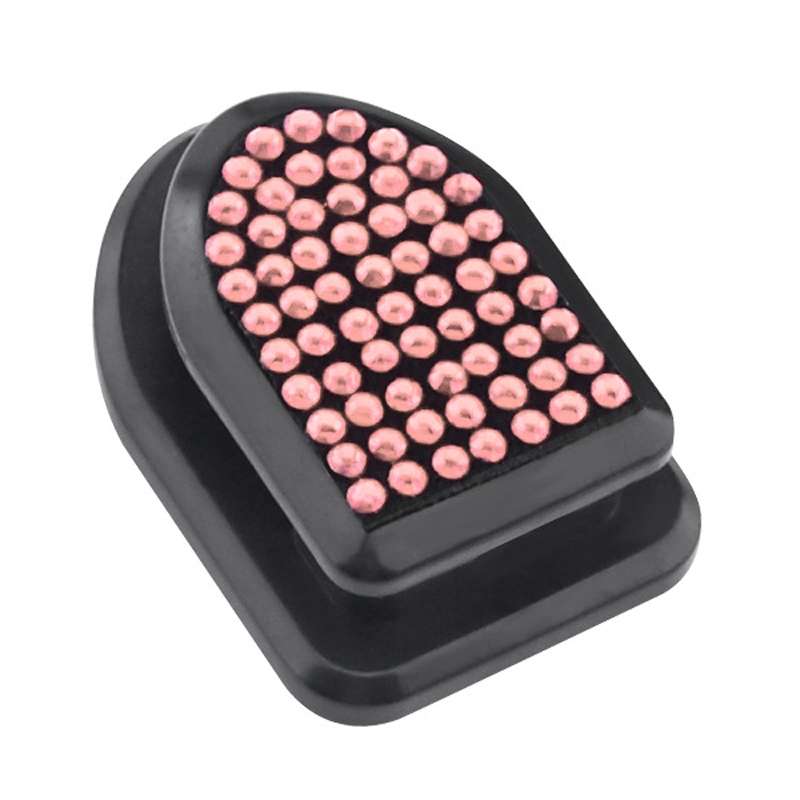 Diamond-Studded Car Hook Car Accessories Hook Seat Back Car Small Hook(Pink Diamond)
