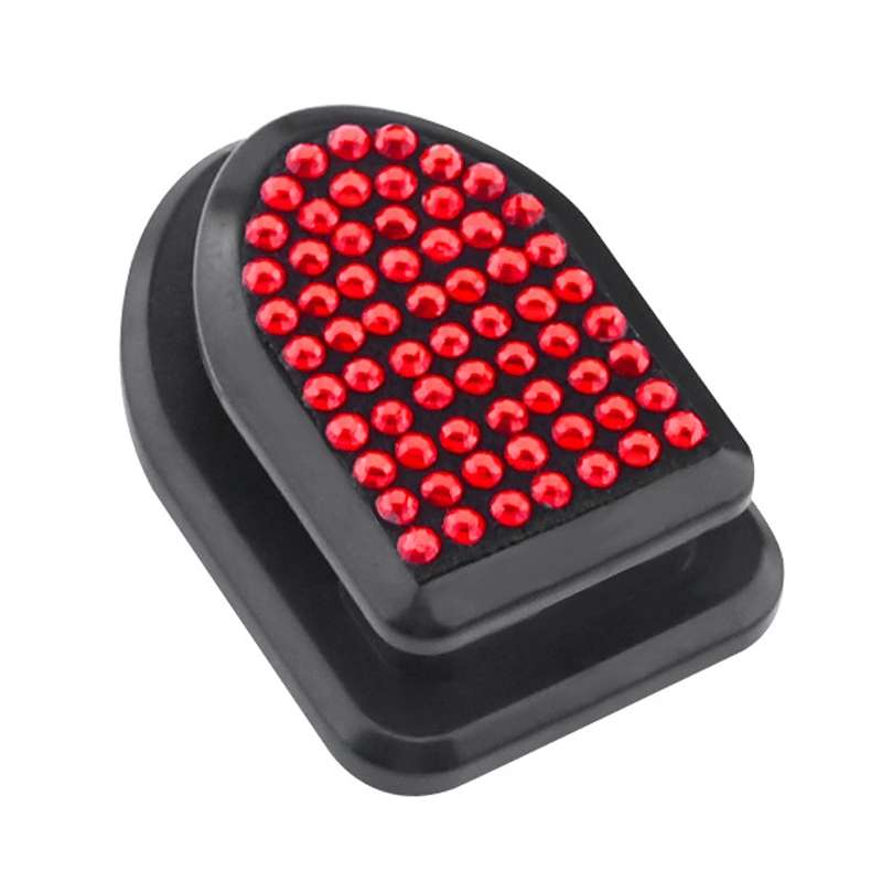 Diamond-Studded Car Hook Car Accessories Hook Seat Back Car Small Hook(Red Diamond)