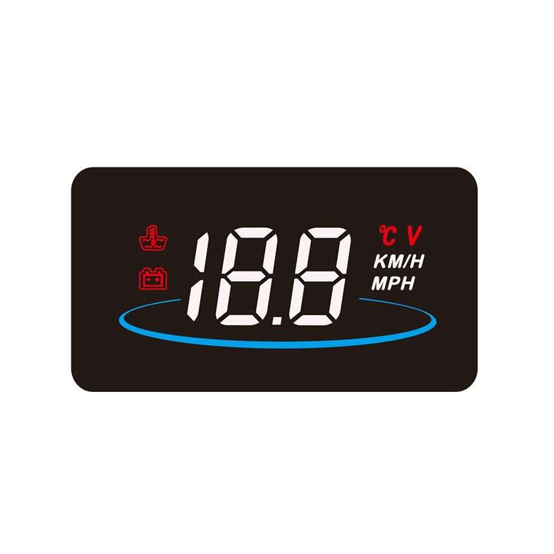 L2 HUD Head-Up Display, Water Temperature Per Hour, OBD Car Display With Color-Changing Atmosphere L