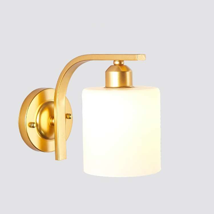 5W Warm Light Simple Bedroom Study Bedside Lamp LED Wall Lamp Creative Corridor Wall Lamp(2035 Gold