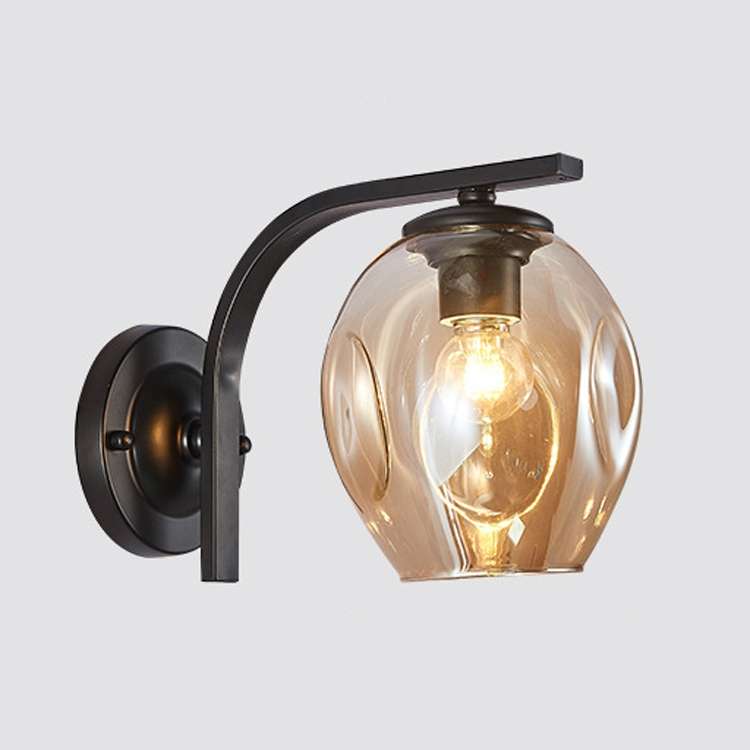 5W Warm Light Simple Bedroom Study Bedside Lamp LED Wall Lamp Creative Corridor Wall Lamp(2035 Gold