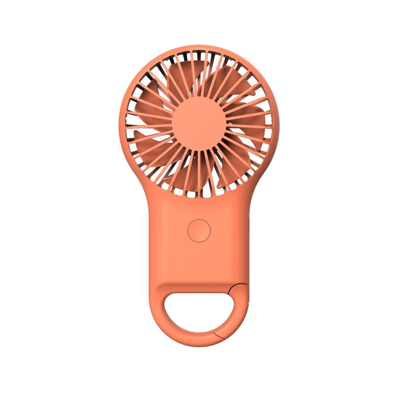 Handheld Pocket Mini Small Fan Portable Charging Outdoor USB Fan With 7 Color Light(Pink)