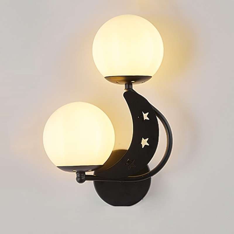 Bedroom Bedside Wall Lamp Indoor Background Wall Lamp Tri-color Light(6082 Golden Right)